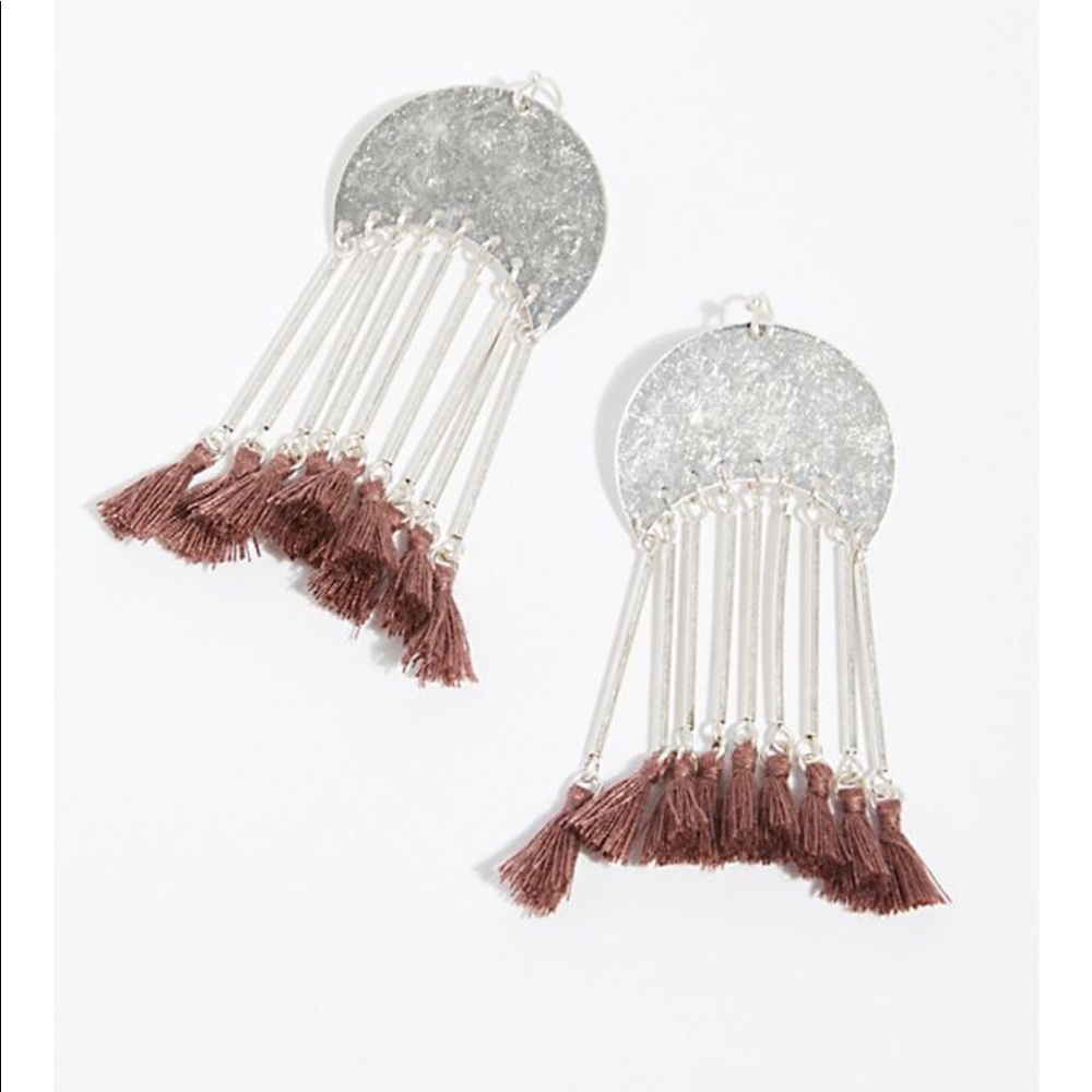 Half  Moon Tassel  Earrings